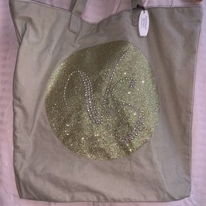 NWT VS cloth bag with Glitter and jewel VS logo